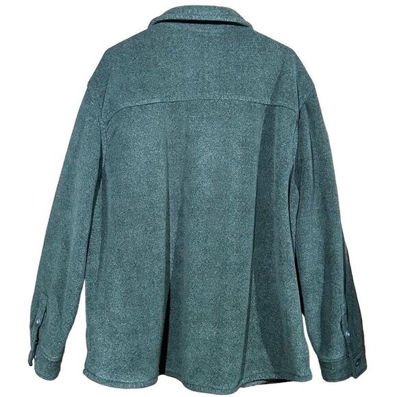 Rugged Elements Jacket Men's XL Green Shacket Sherpa Lined Warm Lumberjack Imper - Picture 3 of 7